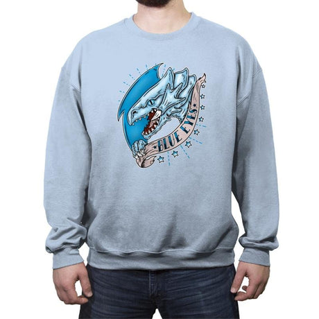 Blue Eyes - Crew Neck Sweatshirt Crew Neck Sweatshirt RIPT Apparel