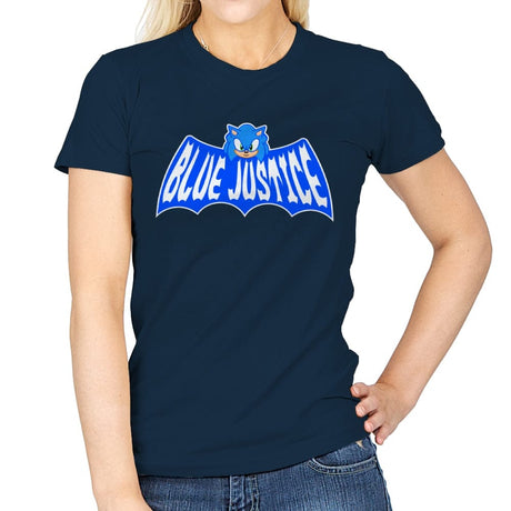 Blue Justice - Womens T-Shirts RIPT Apparel Small / Navy