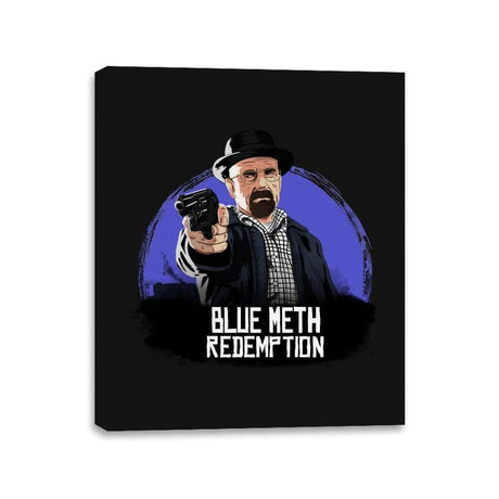 Blue Meth Redemption - Canvas Wraps Canvas Wraps RIPT Apparel 11x14 / Black