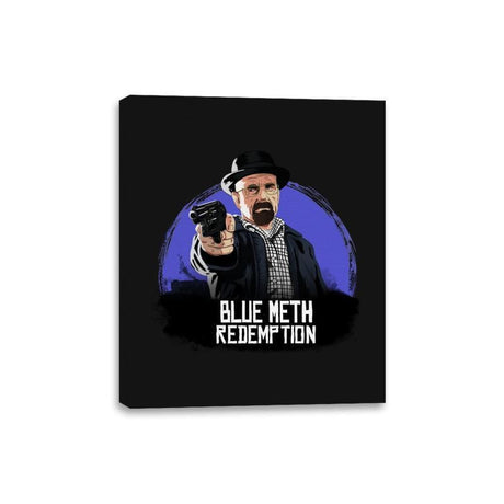 Blue Meth Redemption - Canvas Wraps Canvas Wraps RIPT Apparel 8x10 / Black