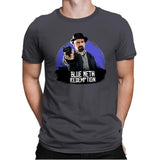 Blue Meth Redemption - Mens Premium T-Shirts RIPT Apparel Small / Heavy Metal
