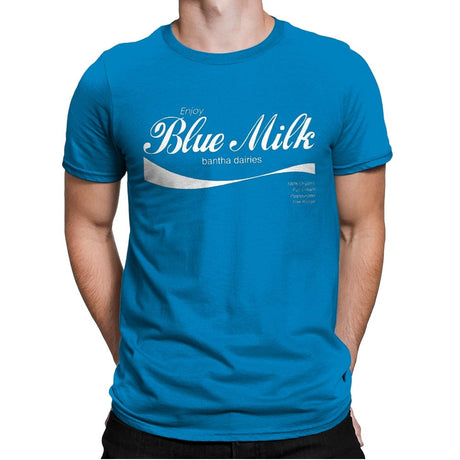 Blue Milk - Mens Premium T-Shirts RIPT Apparel Small / Turqouise