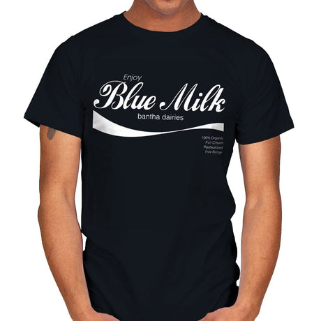 Blue Milk - Mens T-Shirts RIPT Apparel Small / Black