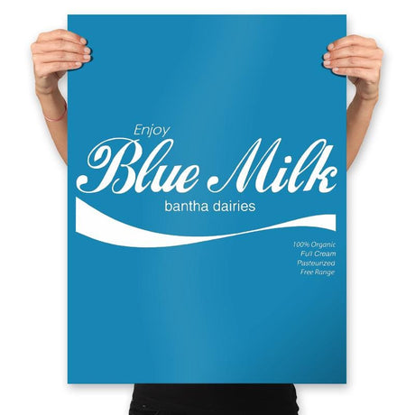 Blue Milk - Prints Posters RIPT Apparel 18x24 / Sapphire