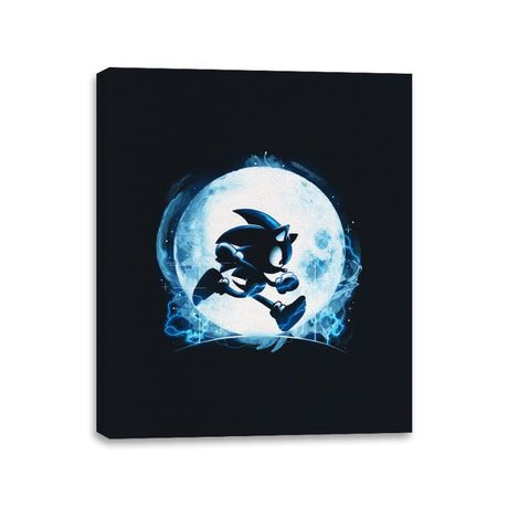 Blue Moon - Canvas Wraps Canvas Wraps RIPT Apparel 11x14 / Black