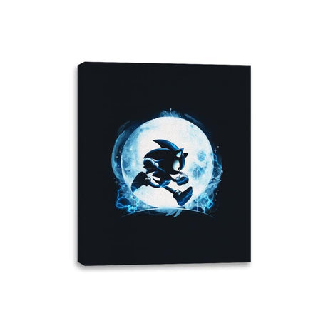 Blue Moon - Canvas Wraps Canvas Wraps RIPT Apparel 8x10 / Black