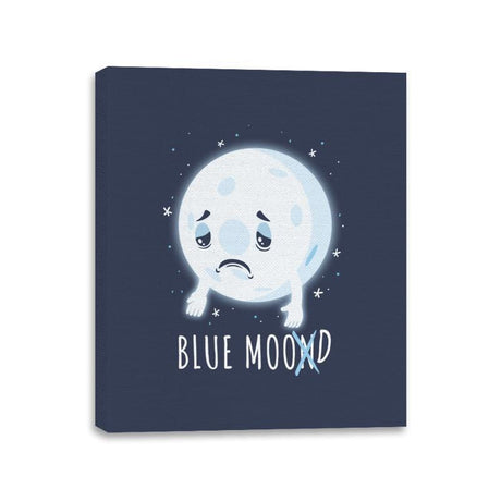Blue Moon Mood - Canvas Wraps Canvas Wraps RIPT Apparel 11x14 / Navy