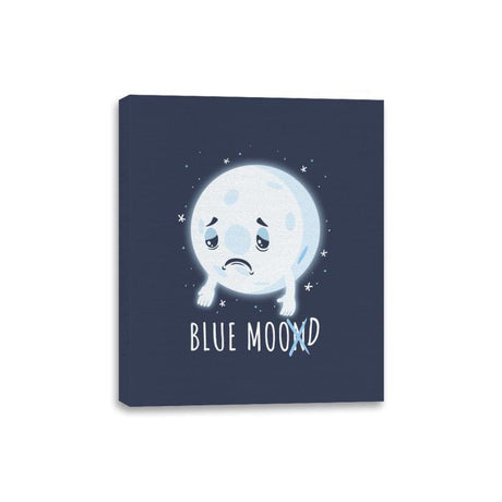 Blue Moon Mood - Canvas Wraps Canvas Wraps RIPT Apparel 8x10 / Navy