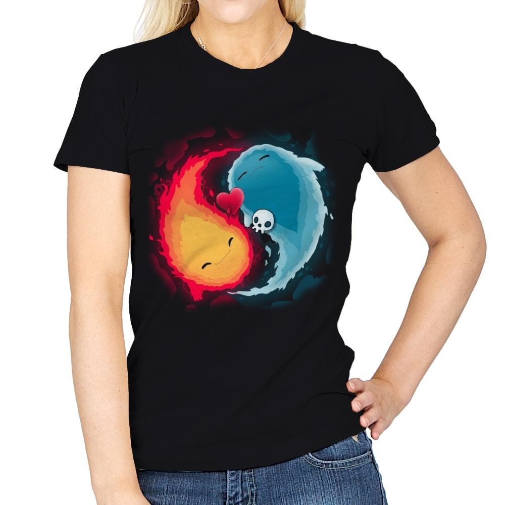 Blue Or Red - Womens T-Shirts RIPT Apparel Small / Black