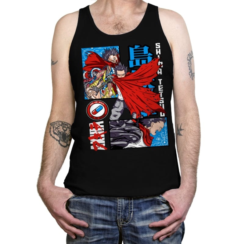 Blue Pill Tetsuo  - Tanktop Tanktop RIPT Apparel X-Small / Black
