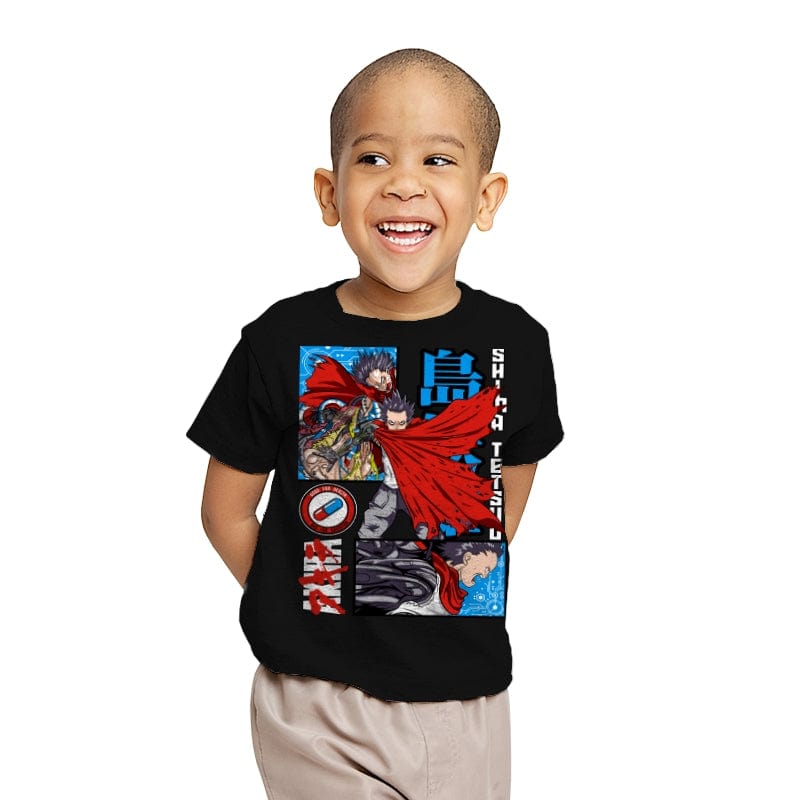 Blue Pill Tetsuo  - Youth T-Shirts RIPT Apparel X-small / Black