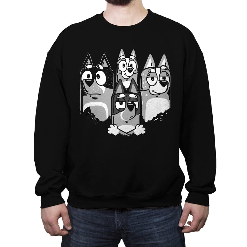 Bluemian Rhapsody (Correct submission one) - Crew Neck Sweatshirt Crew Neck Sweatshirt RIPT Apparel Small / Black