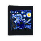 Bluey, Bluey Night - Canvas Wraps Canvas Wraps RIPT Apparel 11x14 / Black