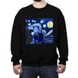 Bluey, Bluey Night - Crew Neck Sweatshirt Crew Neck Sweatshirt RIPT Apparel Small / Black