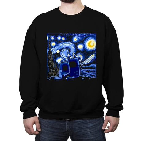Bluey, Bluey Night - Crew Neck Sweatshirt Crew Neck Sweatshirt RIPT Apparel Small / Black