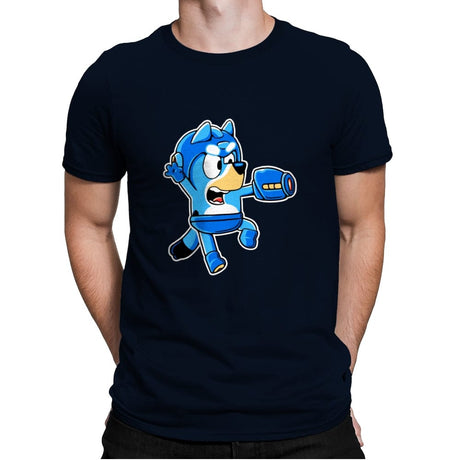 Bluey Bomber - Mens Premium T-Shirts RIPT Apparel Small / Midnight Navy