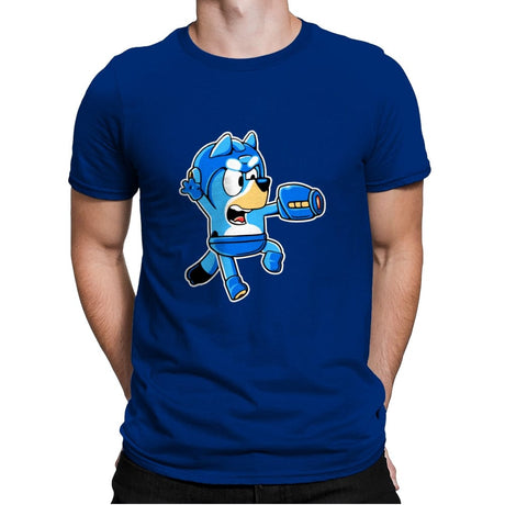 Bluey Bomber - Mens Premium T-Shirts RIPT Apparel Small / Royal