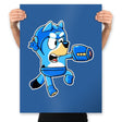 Bluey Bomber - Prints Posters RIPT Apparel 18x24 / Royal