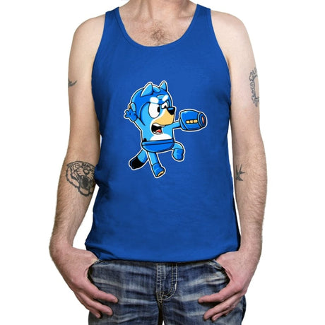 Bluey Bomber - Tanktop Tanktop RIPT Apparel X-Small / True Royal