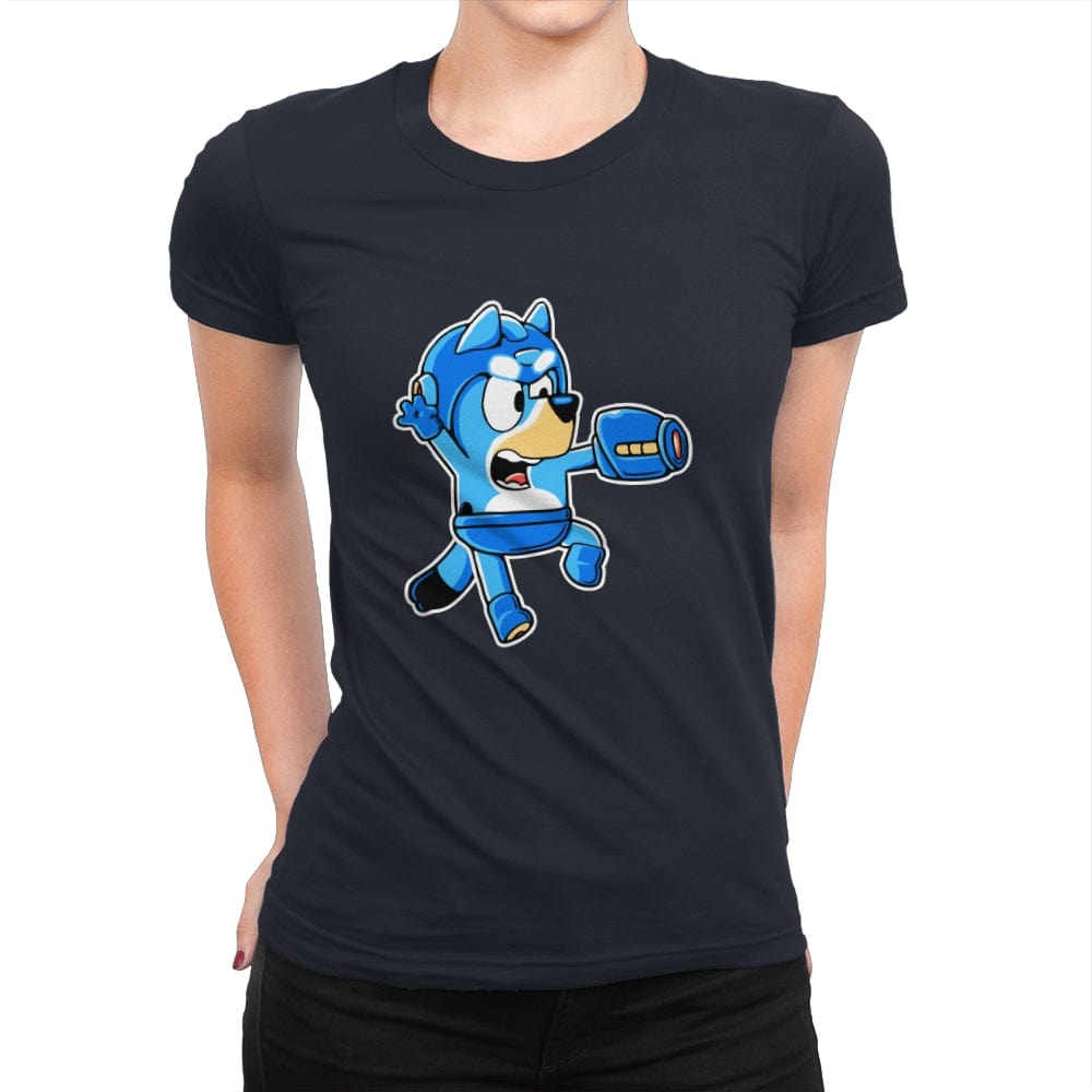 Bluey Bomber - Womens Premium T-Shirts RIPT Apparel Small / Midnight Navy