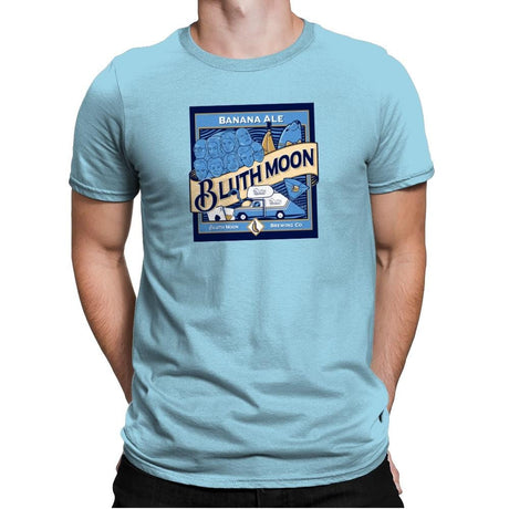 Bluth Moon Exclusive - Mens Premium T-Shirts RIPT Apparel Small / Light Blue