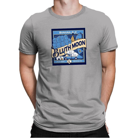 Bluth Moon Exclusive - Mens Premium T-Shirts RIPT Apparel Small / Light Grey