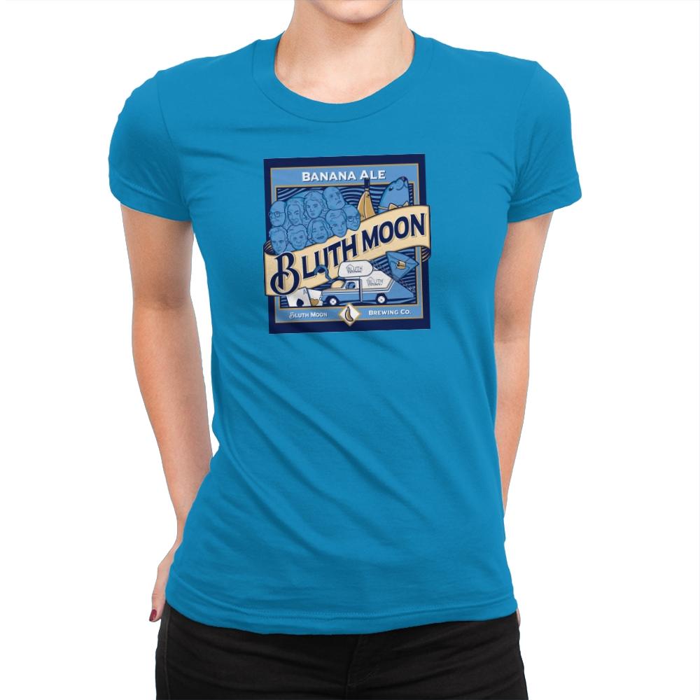 Bluth Moon Exclusive - Womens Premium T-Shirts RIPT Apparel Small / Turquoise