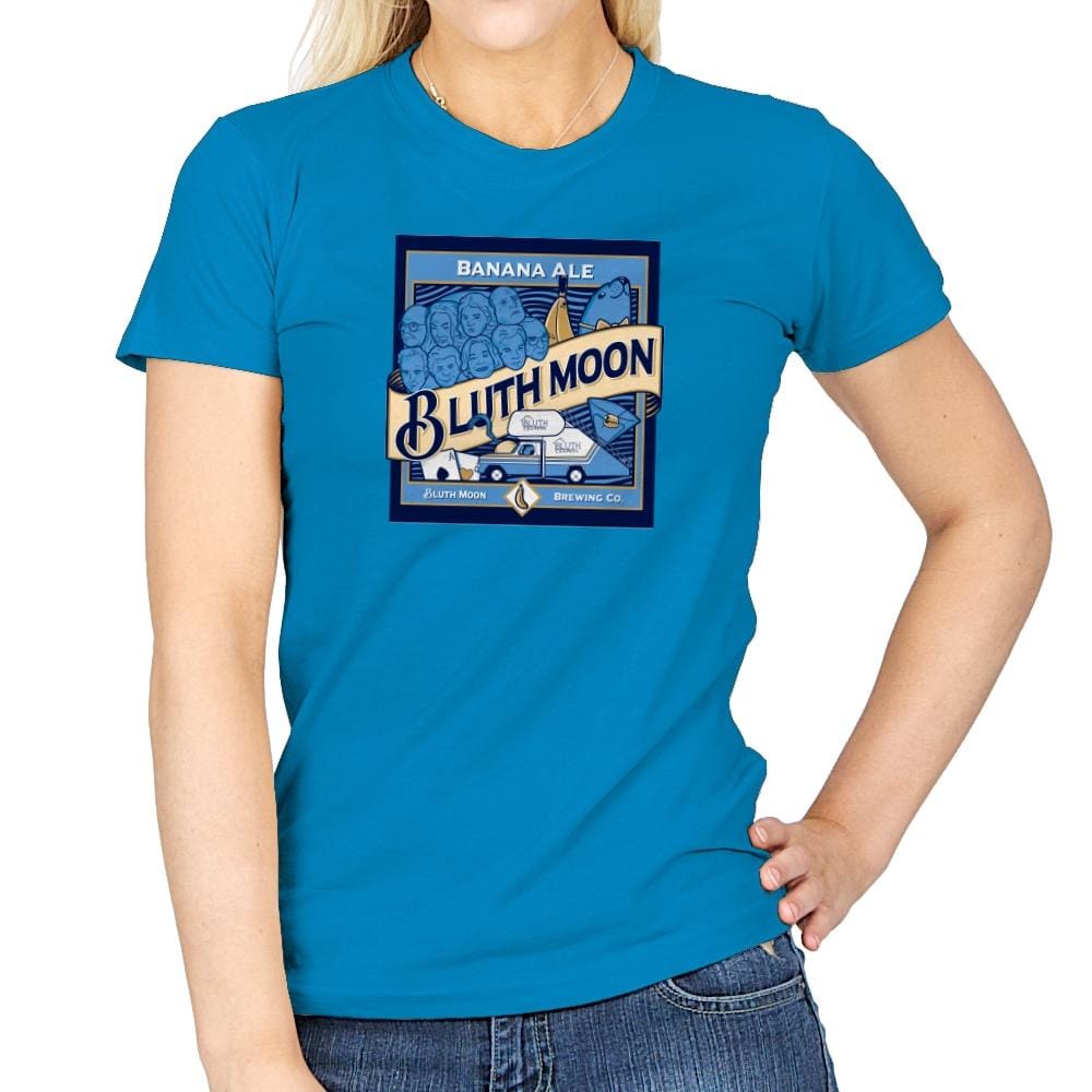 Bluth Moon Exclusive - Womens T-Shirts RIPT Apparel Small / Sapphire