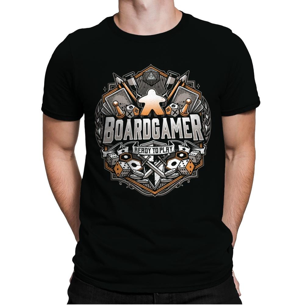 Board Gamer - Mens Premium T-Shirts RIPT Apparel Small / Black