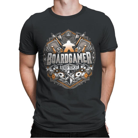 Board Gamer - Mens Premium T-Shirts RIPT Apparel Small / Heavy Metal