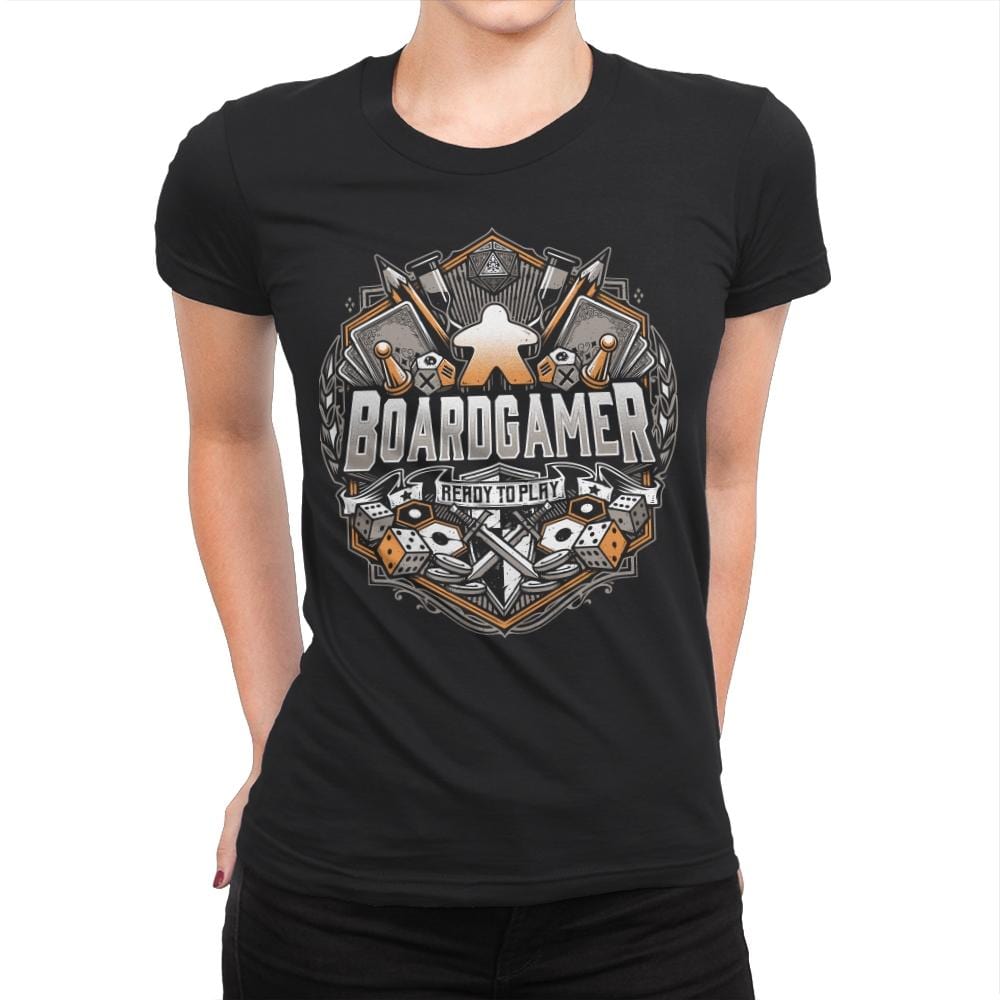 Board Gamer - Womens Premium T-Shirts RIPT Apparel Small / Black