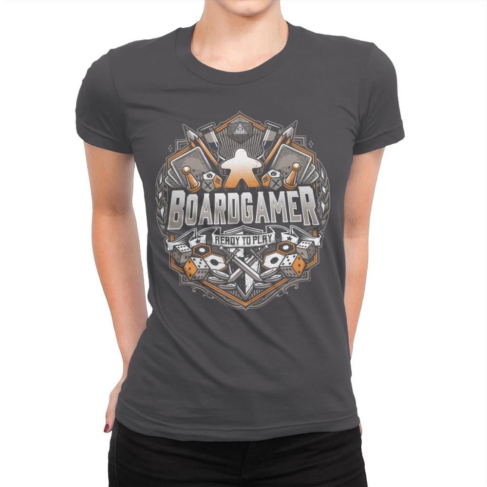 Board Gamer - Womens Premium T-Shirts RIPT Apparel Small / Heavy Metal