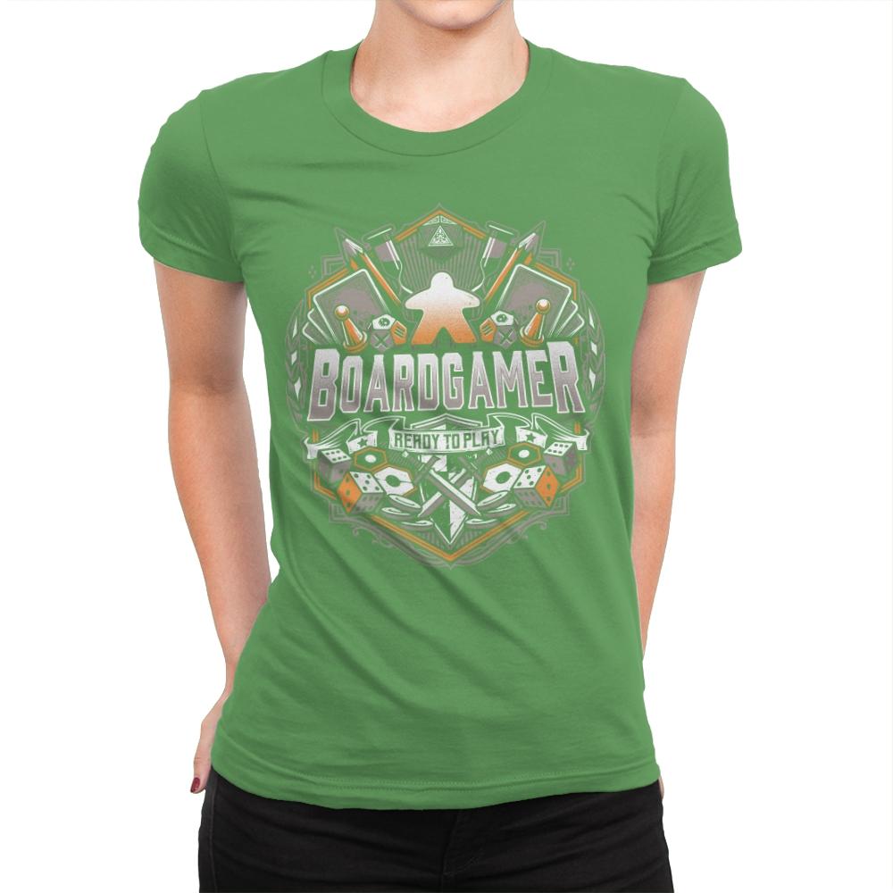 Board Gamer - Womens Premium T-Shirts RIPT Apparel Small / Kelly