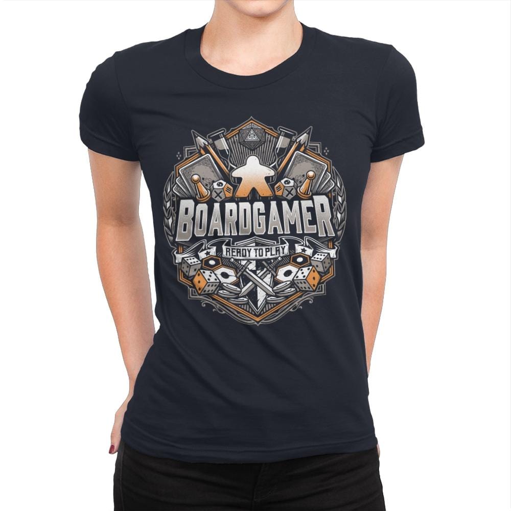 Board Gamer - Womens Premium T-Shirts RIPT Apparel Small / Midnight Navy