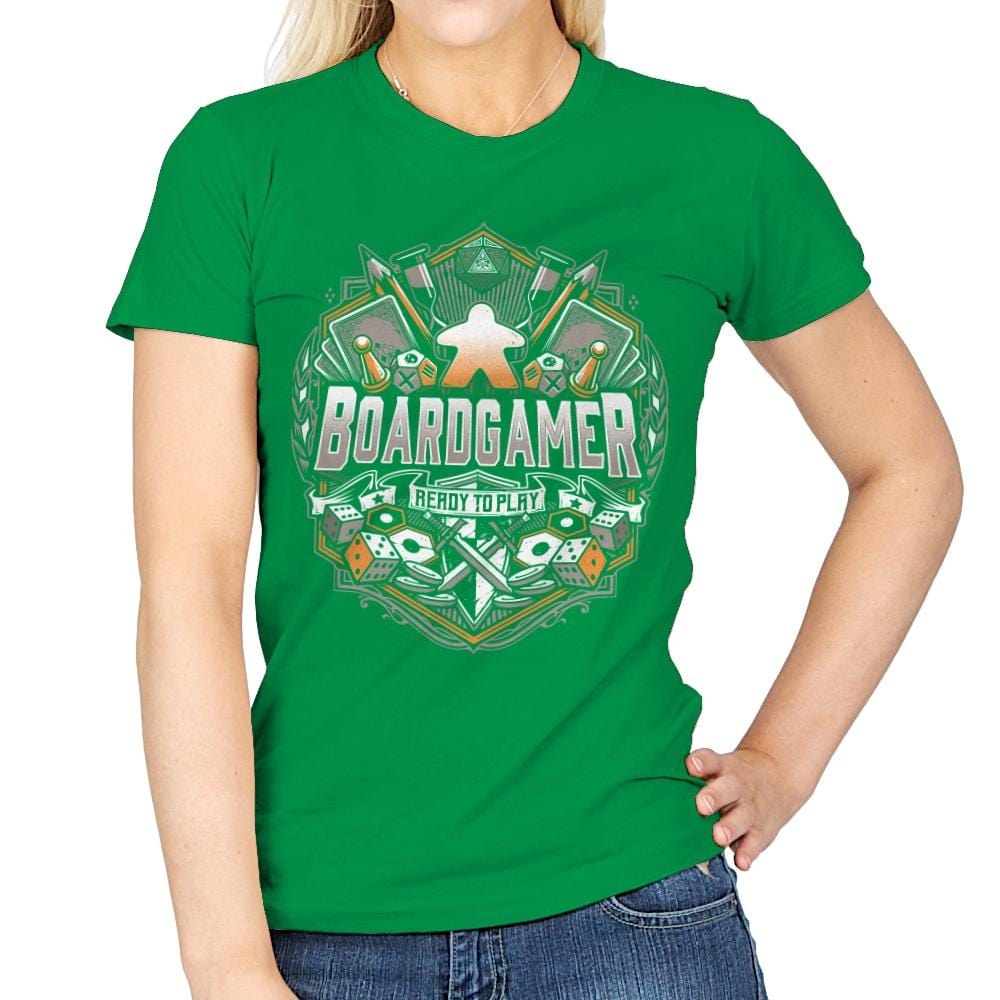 Board Gamer - Womens T-Shirts RIPT Apparel Small / Irish Green
