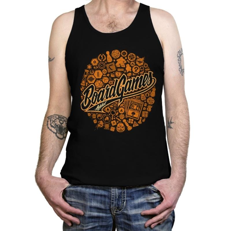 BoardGames Addict - Tanktop Tanktop RIPT Apparel X-Small / Black