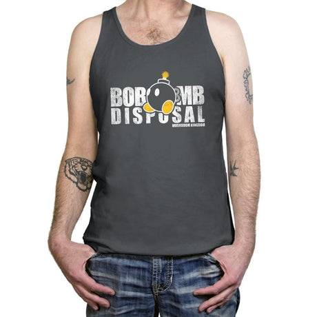 Bob-omb Disposal Exclusive - Tanktop Tanktop RIPT Apparel X-Small / Asphalt