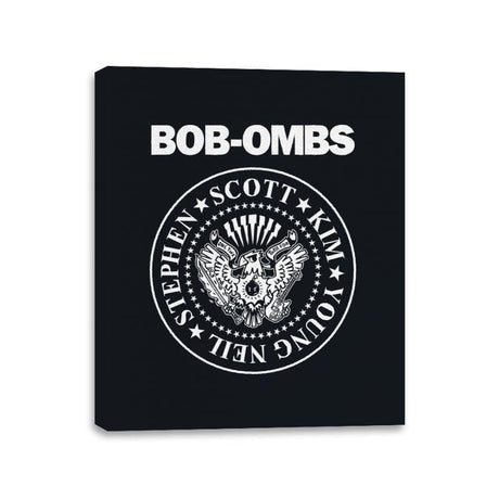 Bob-Ombs - Canvas Wraps Canvas Wraps RIPT Apparel 11x14 / Black