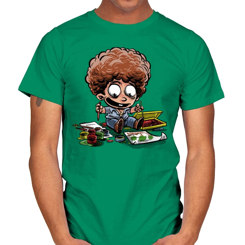 Bob's Early Paintings - Mens T-Shirts RIPT Apparel Small / Kelly