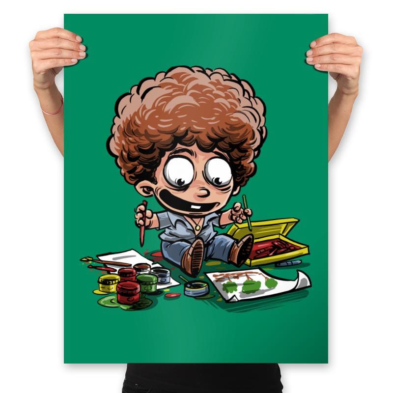 Bob's Early Paintings - Prints Posters RIPT Apparel 18x24 / Kelly