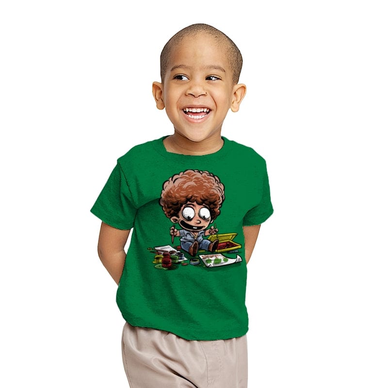 Bob's Early Paintings - Youth T-Shirts RIPT Apparel X-small / Kelly