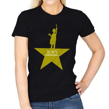 Bob's The Musical - Womens T-Shirts RIPT Apparel Small / Black