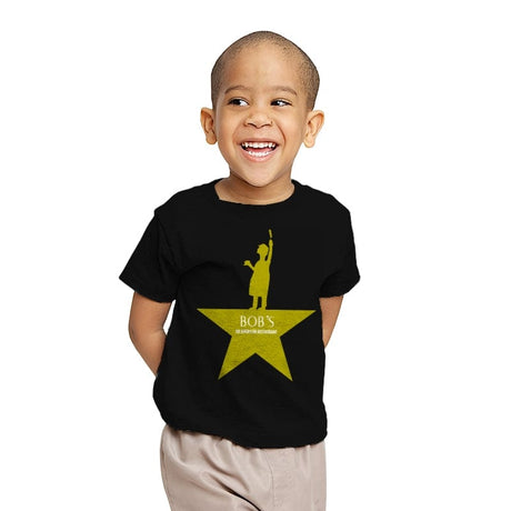 Bob's The Musical - Youth T-Shirts RIPT Apparel X-small / Black