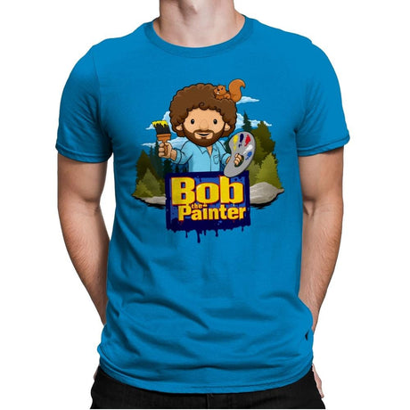Bob The Painter - Mens Premium T-Shirts RIPT Apparel Small / Turqouise