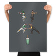 Boba T - Prints Posters RIPT Apparel 18x24 / Charcoal