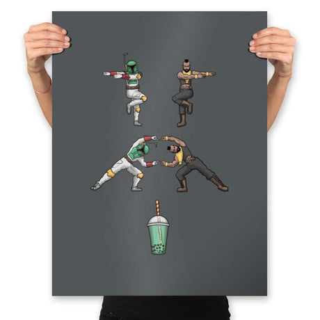 Boba T - Prints Posters RIPT Apparel 18x24 / Charcoal