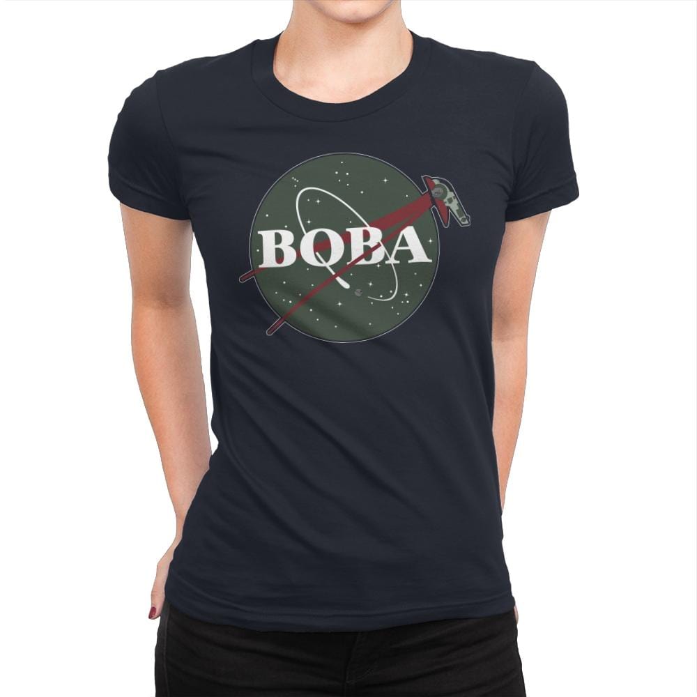 BOBA - Womens Premium T-Shirts RIPT Apparel Small / Midnight Navy