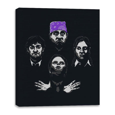 Bohemian Office - Shirt Club - Canvas Wraps Canvas Wraps RIPT Apparel 16x20 / Black