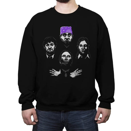 Bohemian Office - Shirt Club - Crew Neck Sweatshirt Crew Neck Sweatshirt RIPT Apparel Small / Black