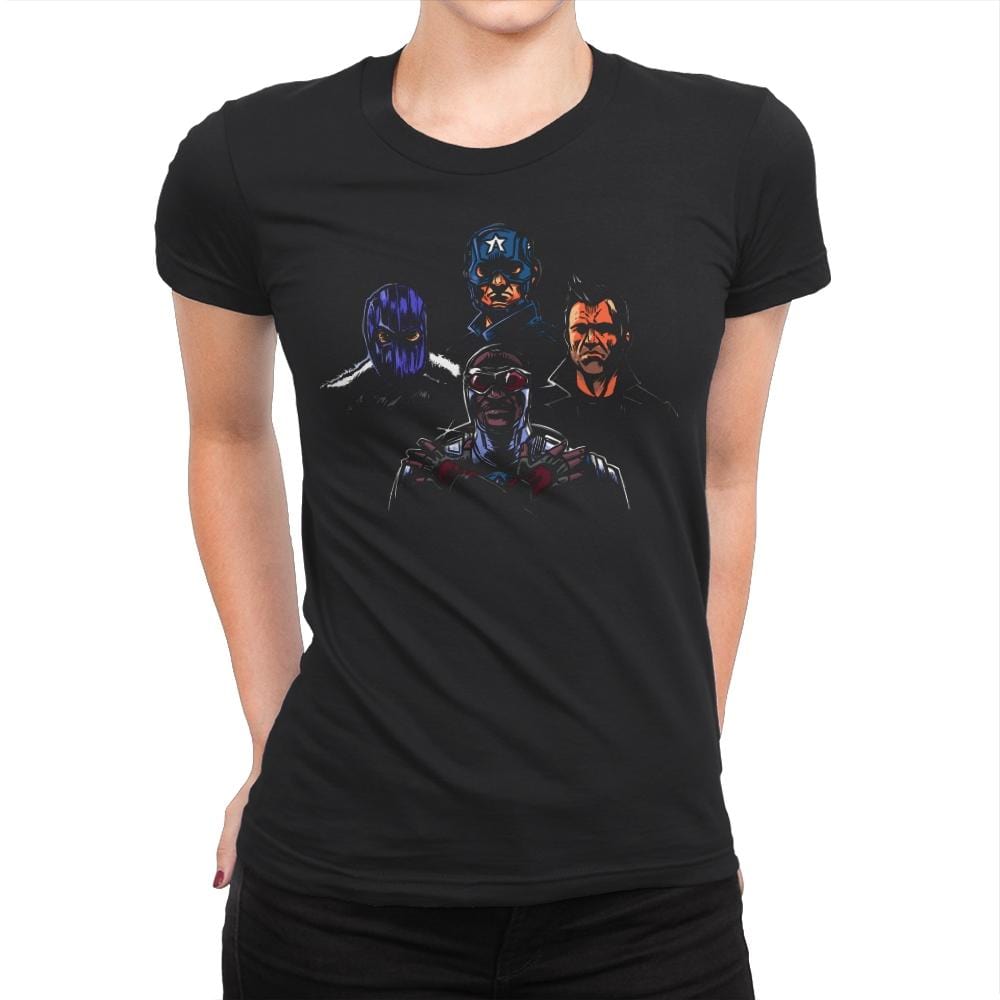 Bohemian Protagonists  - Womens Premium T-Shirts RIPT Apparel Small / Black